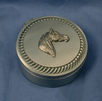 Round Pewter Box