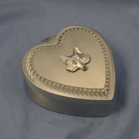 Heart Pewter Box