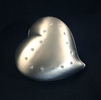 Free Form Heart Box w/Crystals